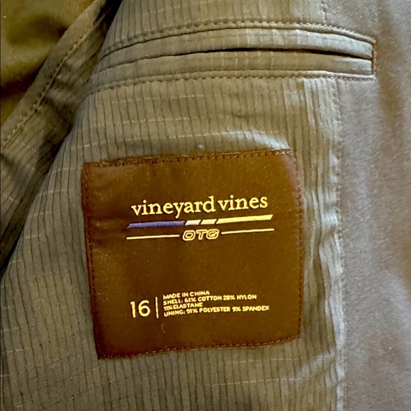 Vineyard Vines Performance Blue Blazer size 16 - Picture 2 of 5